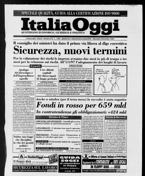 Italia oggi : quotidiano di economia finanza e politica